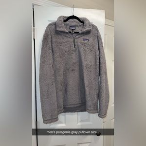 Men’s gray Patagonia Los Gatos fleece pullover size L